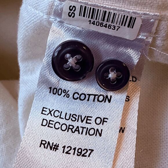 Johnnie-O Men’s Long Sleeve Newfield Top Shelf Button Up Shirt White Large - Picture 6 of 11